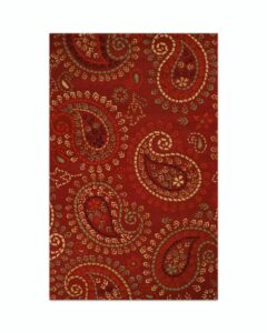 Jaipur 5ft x 8ft Pure Wool Paisley Pattern Tufted Carpet For Living Room